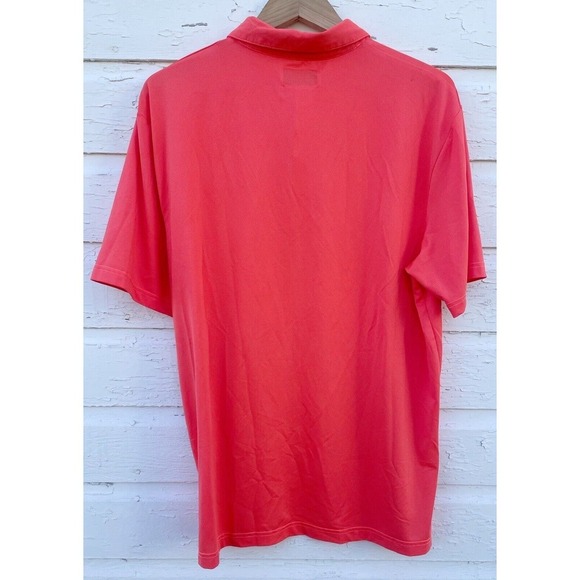 Grand Slam Polo Shirt Mens L 360 Motion Flow Golf Gear Orange Breathable Hiking - Picture 7 of 7